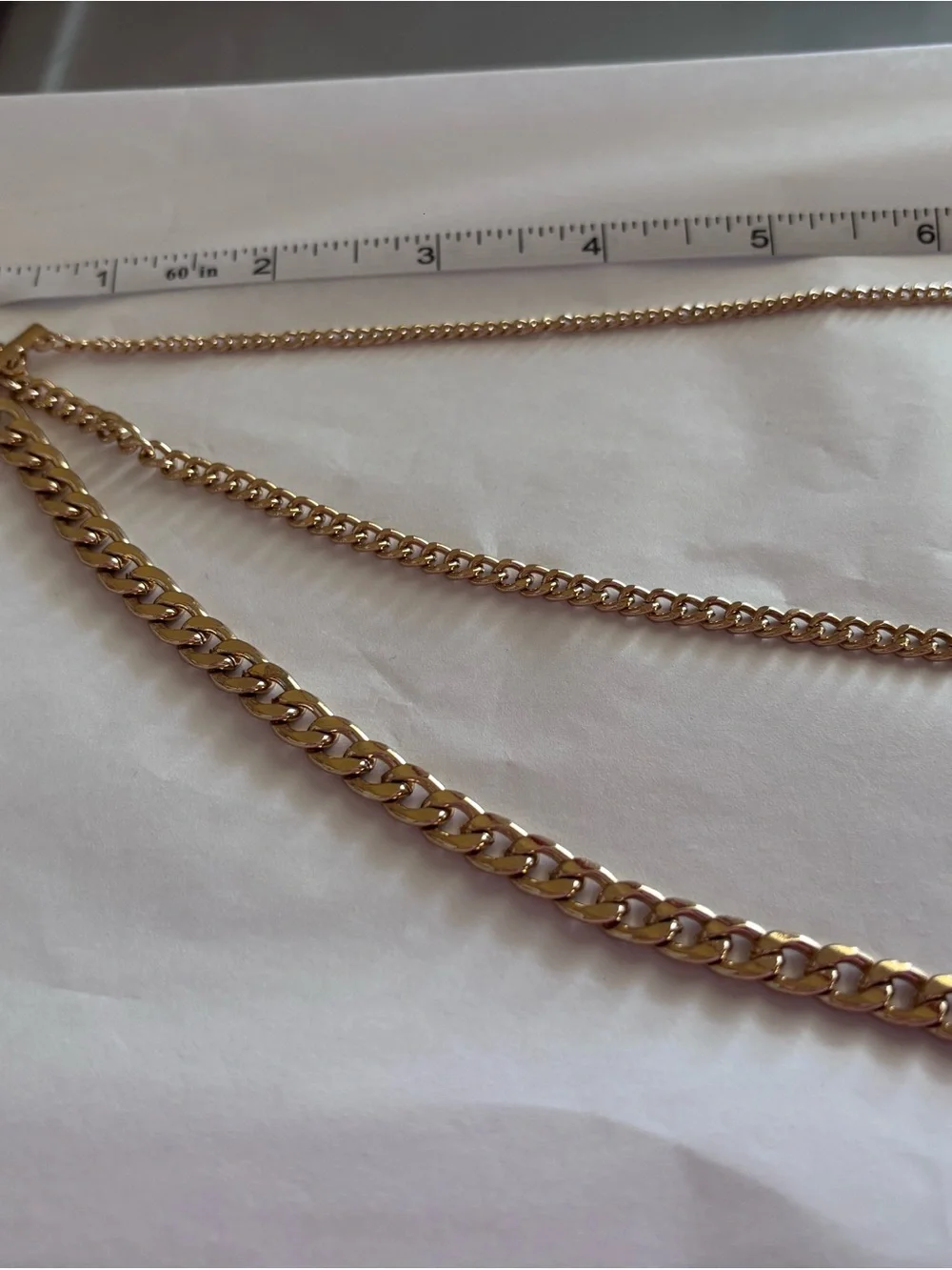 Target Gold-Tone Triple Layer Curb Necklace Set - Picture 5 of 5